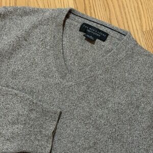 The Mens Store Bloomingdales Sweater  Gray Men Size S Cashmere V Neck